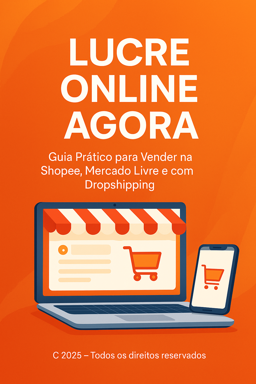 Mockup do E-book Lucre Online Agora